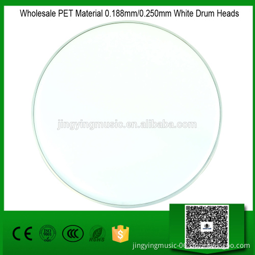Wholesale PET Material 0.188mm/0.250mm White Drum Heads